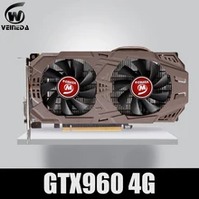 Veineda placa de vídeo original gtx 960 4gb 128bit gddr5 placas gráficas para nvidia placas vga geforce gtx960 4gb dvi jogo
