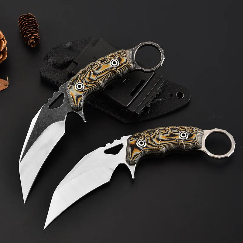 HS инструменты коготь открытый кемпинг тактический Karambit боевой нож-коготь