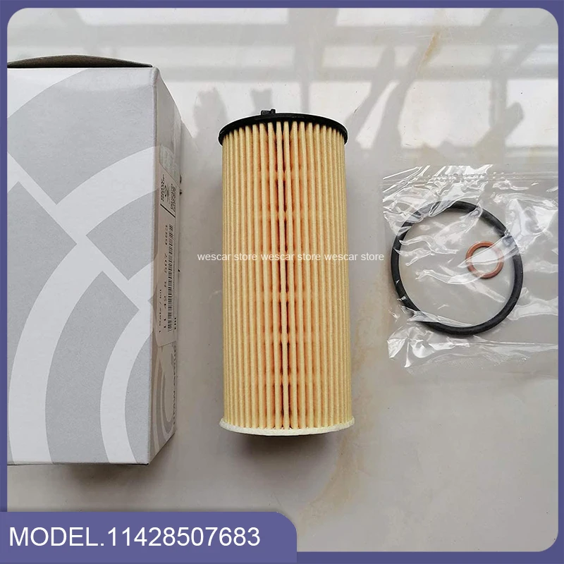 Oil Filter car filter power oil filter set For BMW E90 E91 E92 F20 N47 N57 serie 1 2 3 4 5 6 X1 E84 F10 F25 F30 328d X3 11428507683 11 42 8 507 683 1/2/5/10/pcs