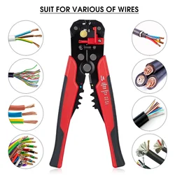 Dénudeur de fil automatique 8 ", pince de coupe pour dénuder le fil, outil pour sertir 10 24 AWG 