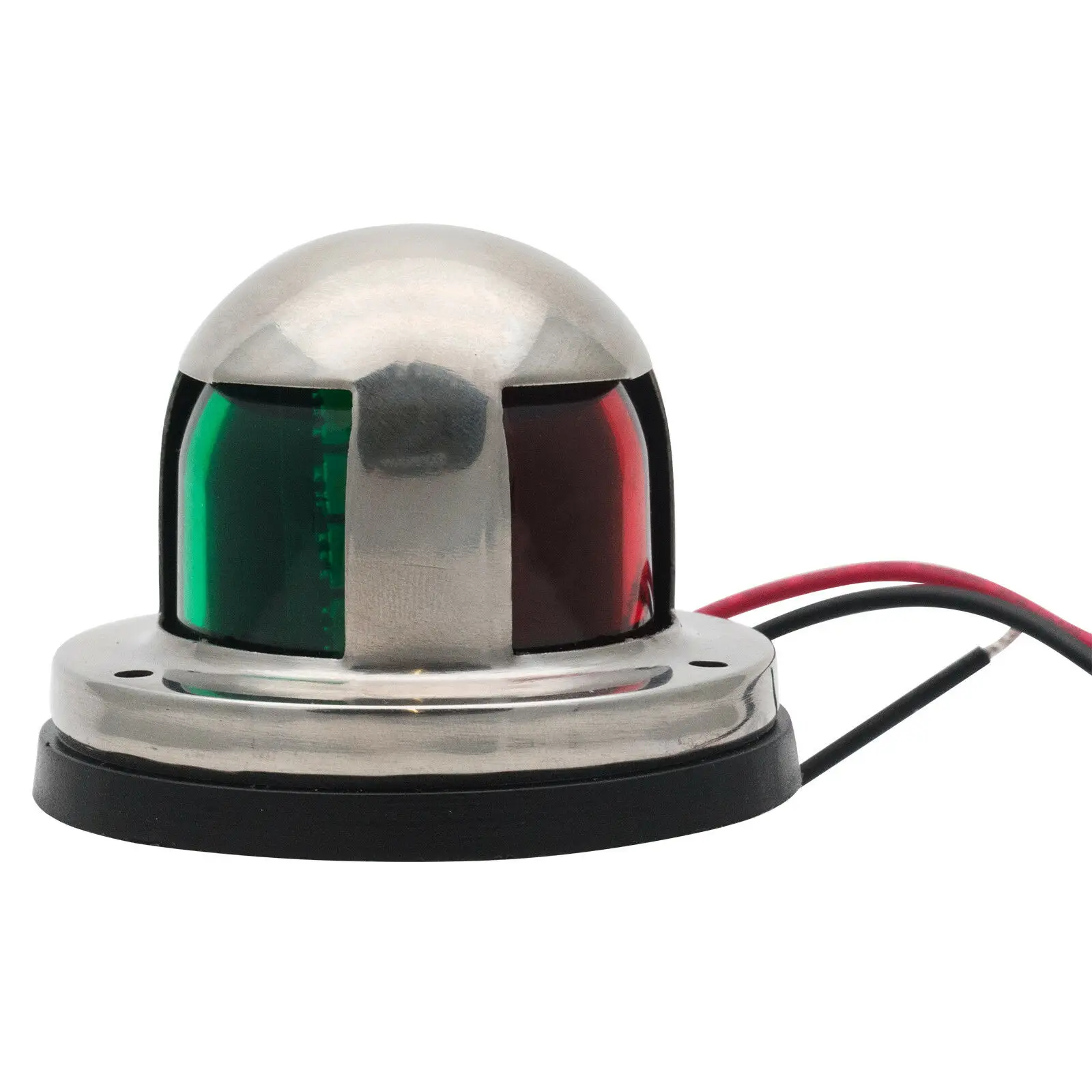 Морская лодка яхта 12V правый/Порты и разъёмы светодиодный бант навигационные огни красно-зеленые линзы в золотистой оправе& 25 см провода лодка аксессуары