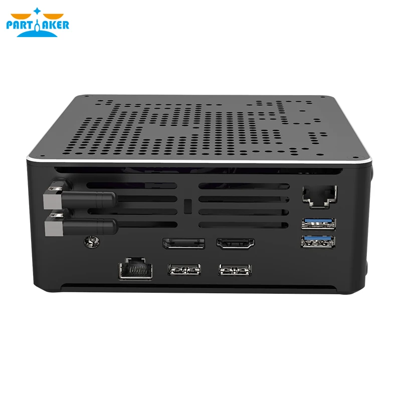 10Th Gen Mini PC Intel Core i9 10980HK 8 Core 16 Threads 5.3GHz Desktop Computer 2*M.2 NVMe SSD Win10 Pro 4K HTPC HDMI DP WiFi