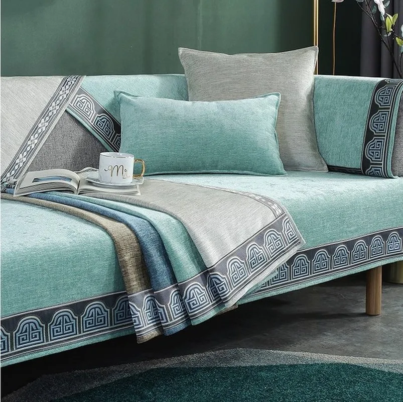 Sofa Towel Cushion Chenille Four Season Universal Slipcover Non-slip Cloth Sofa Covers Seat For Living Room Couch Sofa Cover