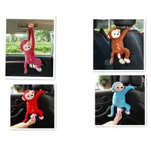 Креативная коробка для салфеток с изображением обезьяны из мультфильма, милая забавная коробка для салфеток с изображением обезьяны, съемный бумажный чехол для салфеток