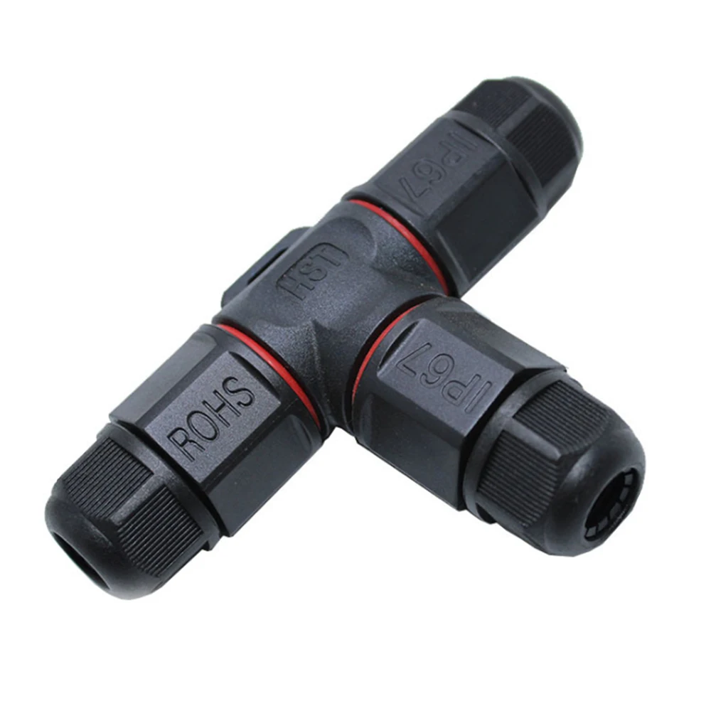 

IP67 3PIN T Type Waterproof Connector 250V 24A Quick Cable Gland Sleeve Connector