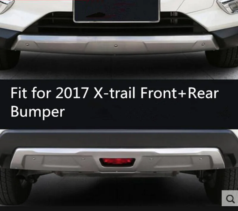 Подходит для Nissan X-Trail T32 Нержавеющая сталь автомобиль передний+ задний бампер Защитная опорная плита аксессуары быстрая sh