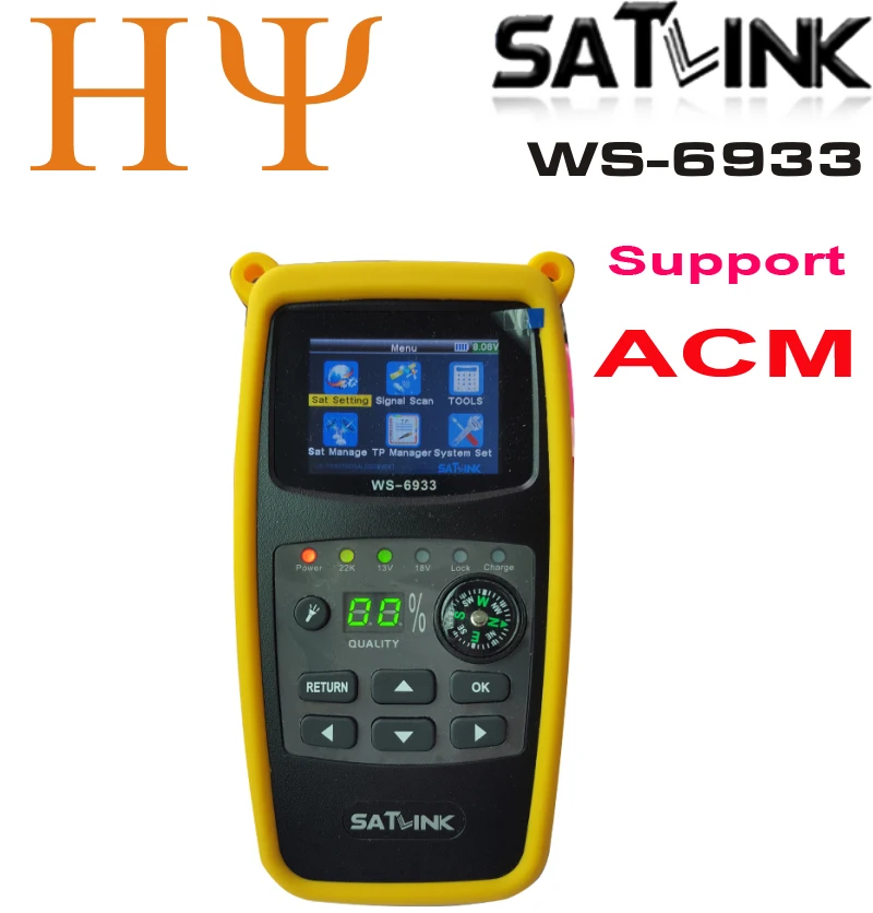Satlink WS-6933 спутниковый искатель DVB-S2 FTA CKU полоса Satlink цифровой спутниковый искатель метр WS 6933