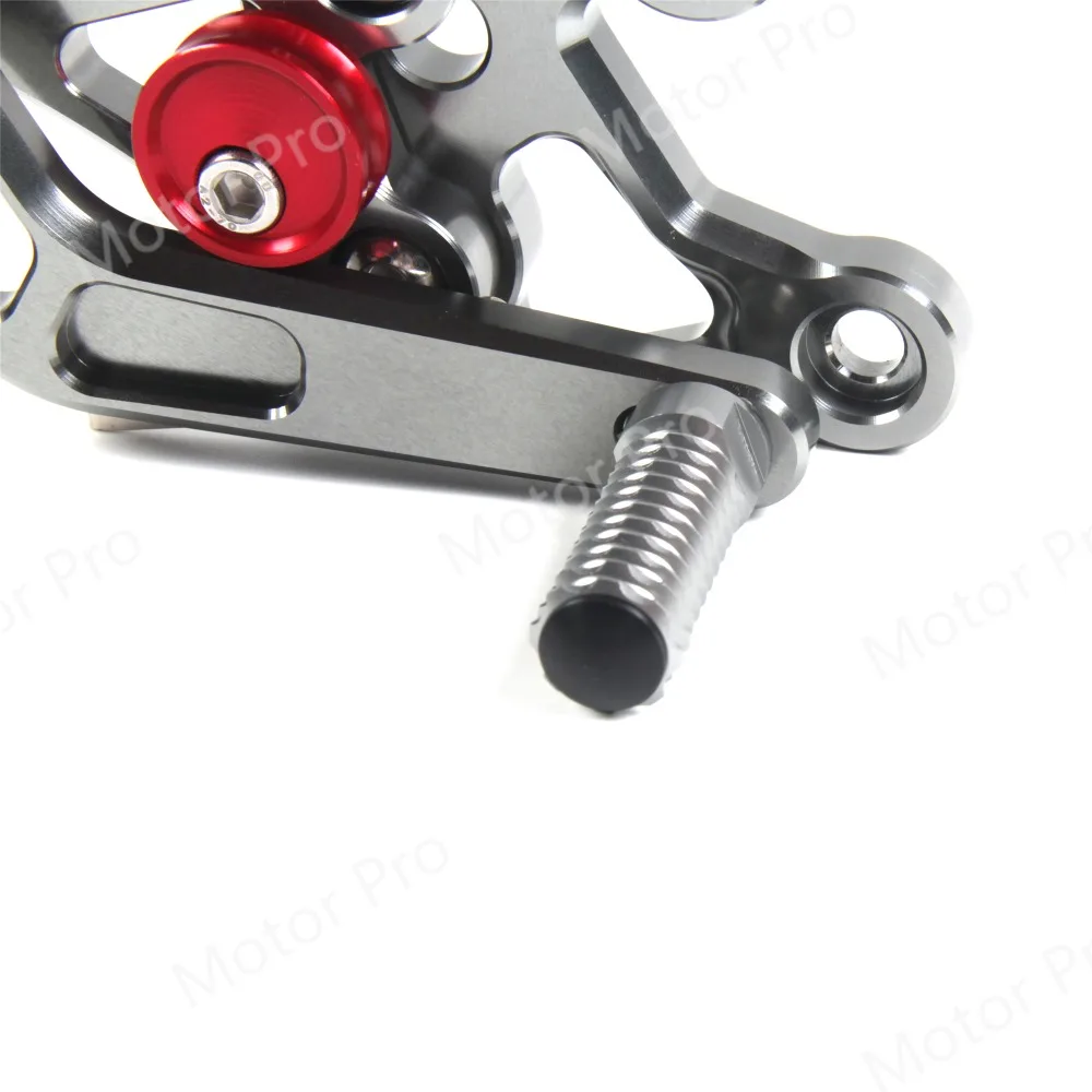 Регулируемые подножки для Yamaha FZ1 2006- Аксессуары для мотоциклов подножка Rearset педаль 2007 2008 2009 2010 2011 FZ8 серого цвета