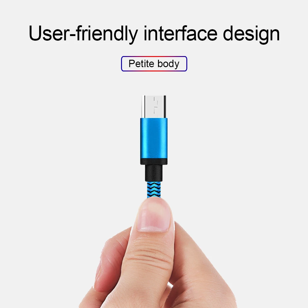 Micro USB кабель 1 м 2 м плетеный кабель быстрой зарядки типа C для samsung для Xiaomi Android мобильный телефон USB Microusb зарядное устройство Шнур