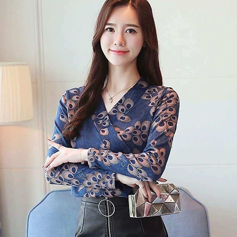 Baratos 2020 primavera temprana de las mujeres nueva moda camisa de las señoras de manga larga camisa de fondo XF285