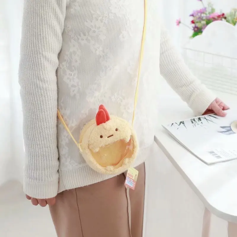 Polar Bear Mini Crossbody Bag Plush Cat Cartoon Animal Coin Case Baby Girl JapanPenguin Shrimp Snack Bag