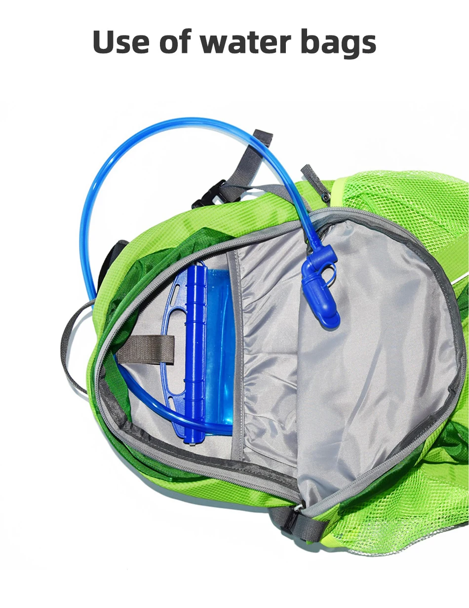 COPOZZ 2L/3L Открытый Велоспорт Бег Складная PEVA горный мешок воды спортивная Гидратация мочевого пузыря для верховой езды Кемпинг Туризм Альпинизм