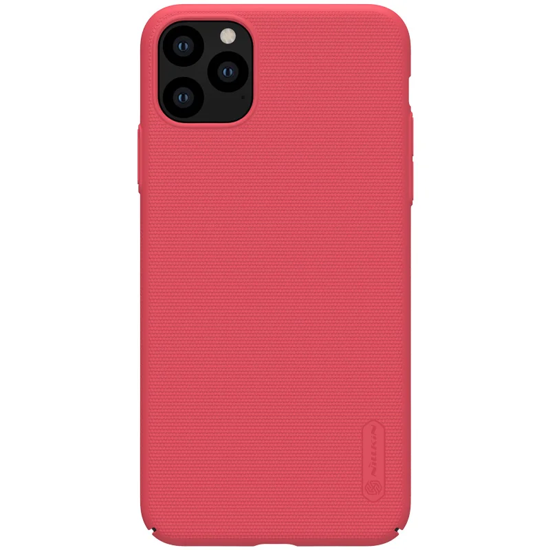 Для iPhone 11 Pro X Xr Xs Max чехол Nillkin матовый щит Жесткий Чехол для задней панели ПК чехол для iPhone 8 7 6S 6 Plus 5S SE оболочка - Цвет: RED