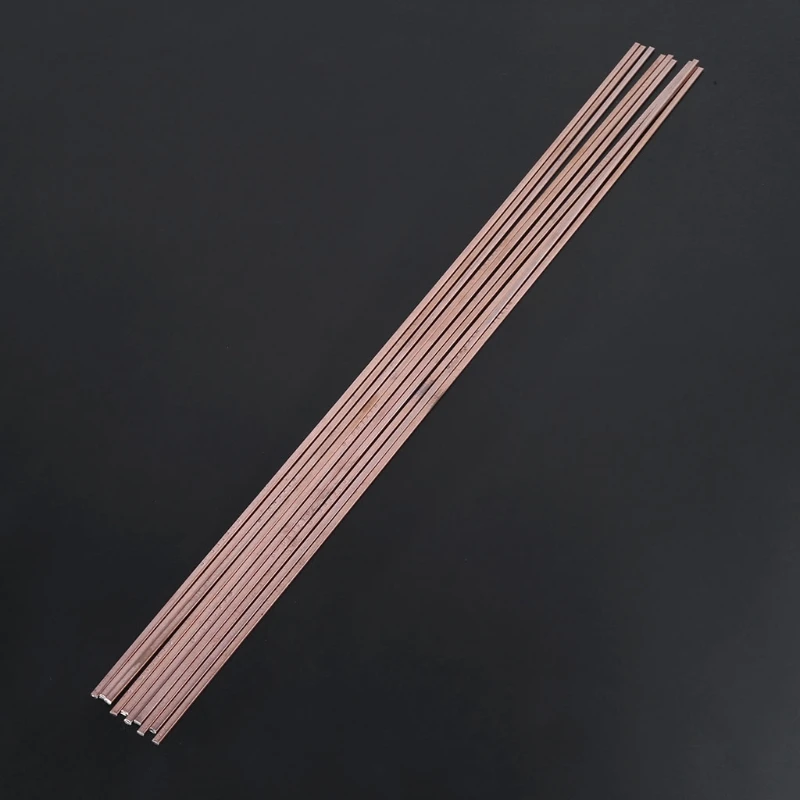 10pcs Low Temperature Flat Soldering Rods For Welding Brazing Repair 3x1.3x400mm