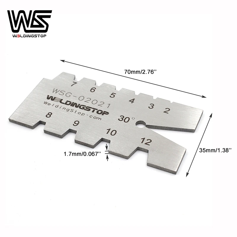 TR30 Degree Screw Thread Gauge Gage measuring tool Grinding Stainless Steel Welding Feeler gage