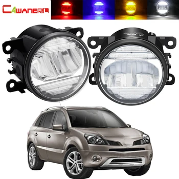 

2in1 Fog Light Assembly Daytime Running Lamp For Renault Koleos HY 2008-2015 Car Front Bumper Fog Light DRL 30W 8000LM 12V