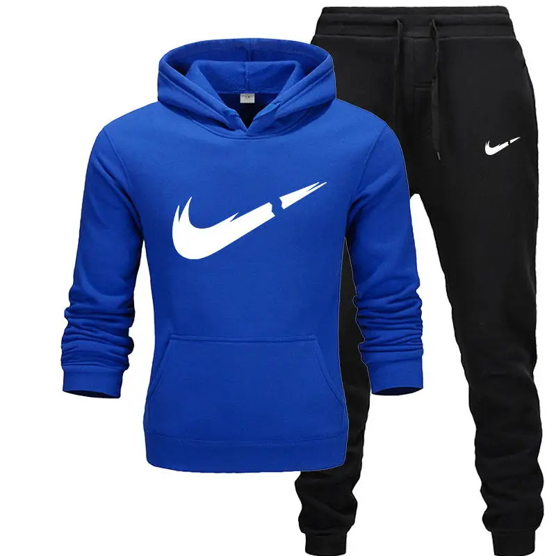 

2019 nueva moda hombres sudaderas con capucha trajes marca chбndal hombres/mujeres sudaderas + Pantalones de chбndal Otoсo Invie