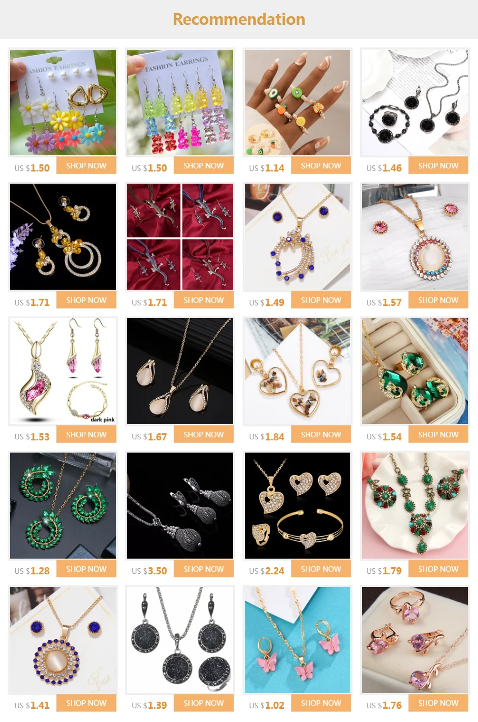 African Beads Gold Silver Color Jewelry Sets For Women Accessories Wedding Bridal Pendant Crystal Necklace Earrings Ring Set 1 African Beads Gold Silver Color Jewelry Sets For Women Accessories Wedding Bridal Pendant Crystal Necklace Earrings Ring Set