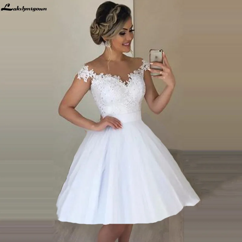 Vestido De Noiva Элегантное свадебное платье из двух частей с аппликацией и кружевными бусинами романтическое свадебное платье со съемным шлейфом из тюля А-силуэта свадебные платья