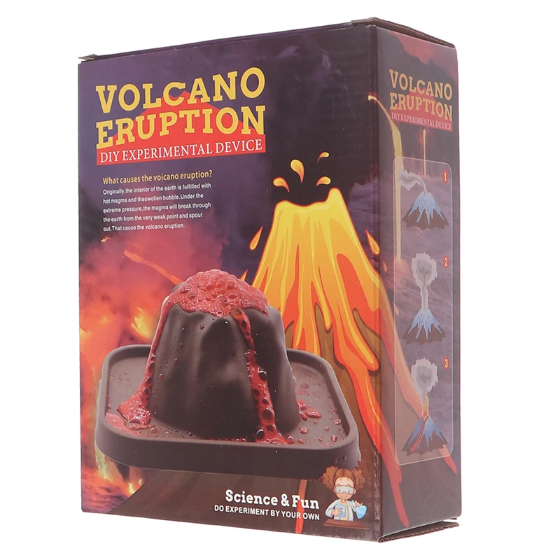 Сделай Сам ручная работа извержение вулкана физический химический эксперимент