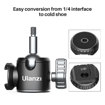 

Mini Ball Head Ballhead Tabletop Tripod Stand Adapter 360 Degree Aluminum Tripod Ballhead for Outdoor Vlog Parts DSLR Camrea