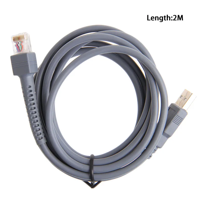 

2M Symbol Barcode Scanner USB Cable LS1203 LS2208 LS4208 LS3008 CBA-U01-S07ZAR