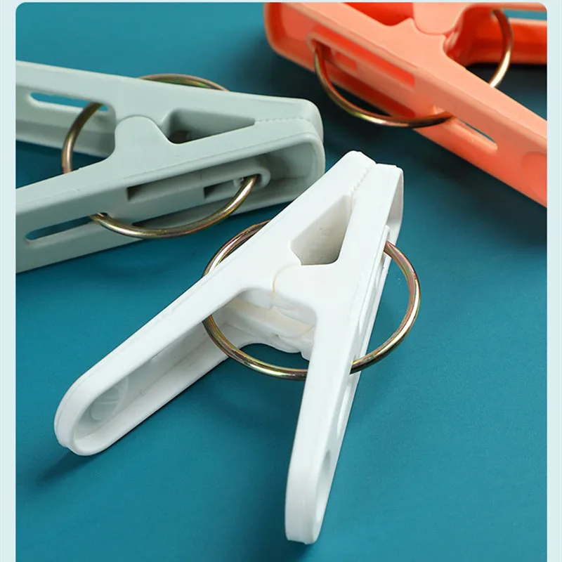 Pince à linge,Épingles à linge en plastique, 30 pièces, pinces de suspension, cintres Bleu