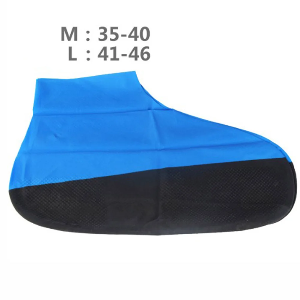 1 Pair Outdoor Latex Shoe Cover Cycling Rain Shoes Boot Covers Reusable Waterproof Thickening Non-slip Wear Foot Cover Protect