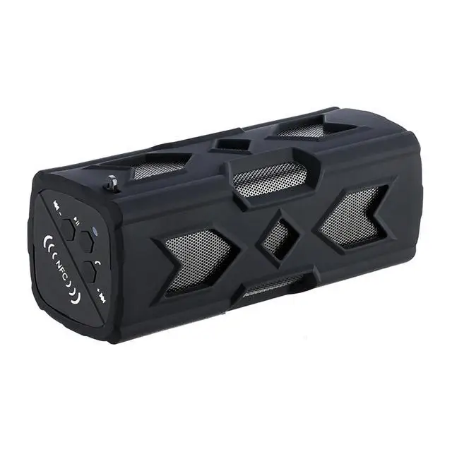 MeterMall Portable Bluetooth Wireless Speaker IPX7 Waterproof Power Bank Ultra Bass Subwoofer - Цвет: black