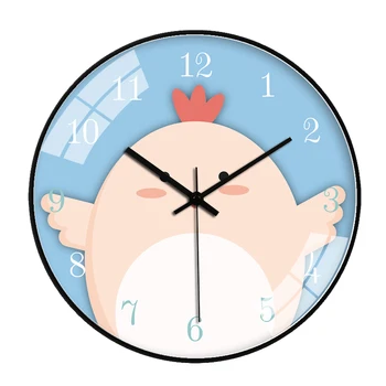 

Nordic Simple Cartoon Wall Clock Silent Classic Creative Kids Wall Clock Art Garden Living Room Reloj Mural Home Watch AA60WC