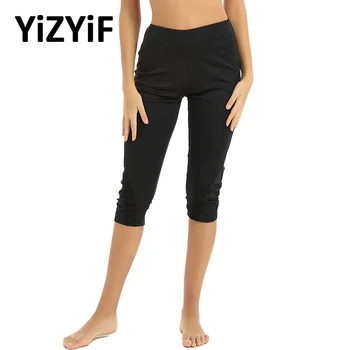 

Sport Workout Leggings Women High Waist Calf Length Pants Mesh Spliced Slim Fit Breathable Running Gym Ftiness Pants Leggings