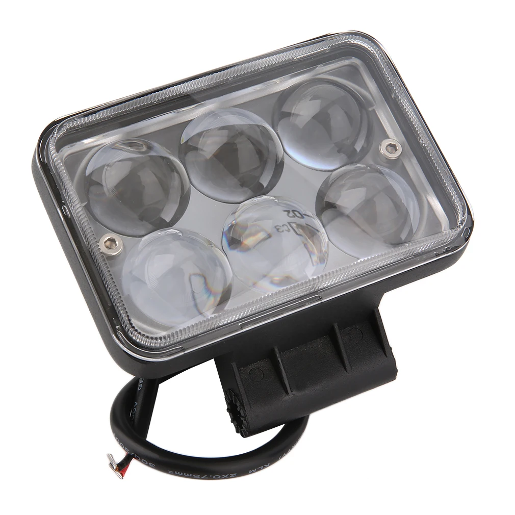 4D 18 Вт 6LED квадратный Авто Кроссовый рабочий свет водонепроницаемый пыленепроницаемый анти-шок прожектор 12 В