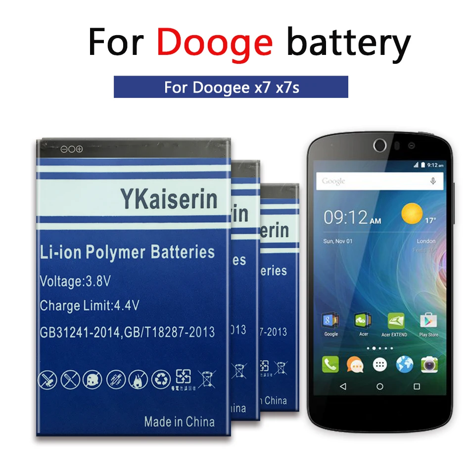 BAT16503700 4500 мАч запасная батарея Аккумулятор Для DOOGEE X7 X7s Doogee X7 Pro Смартфон батарея