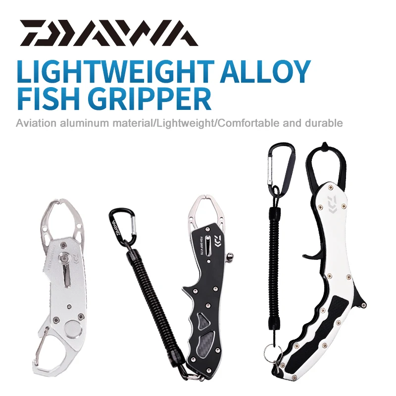 Daiwa Fishing Grips Fishing Catcher Fishing Tools 3 Models Metallic