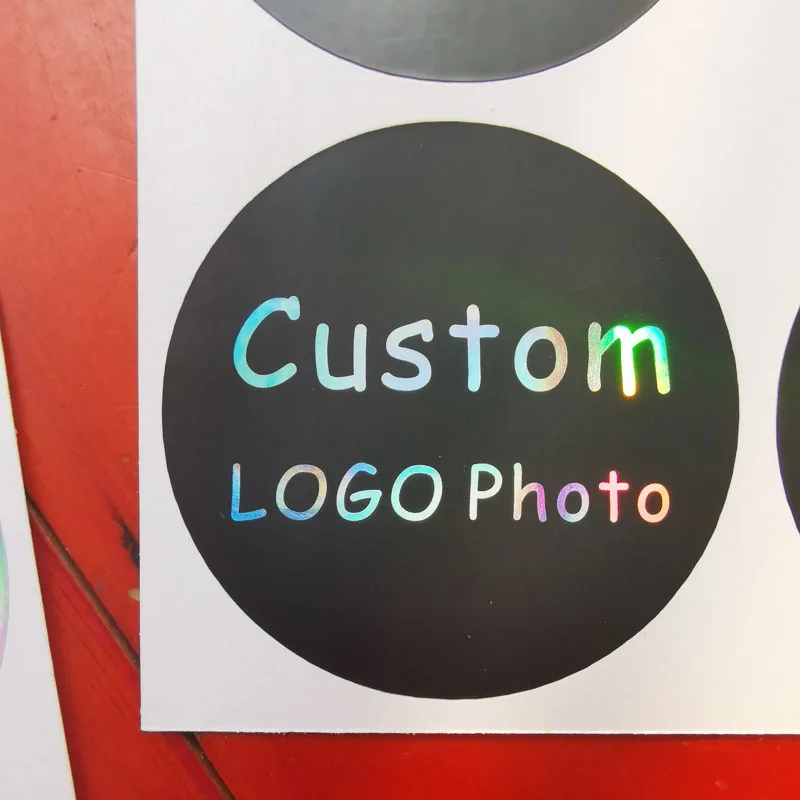 Custom Sticker for Small Business Vinyl Label Waterproof Sticker  Personalized Logo Sticker Maker Holographic Adhesive Sticker - AliExpress