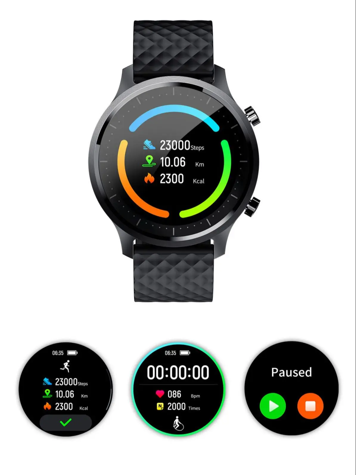 P30 2021 NEW Smart Watch Men 3D Spherical Full Touch Screen Fitness Watches For Men Temperature Heart Rate Monitor  Android ios