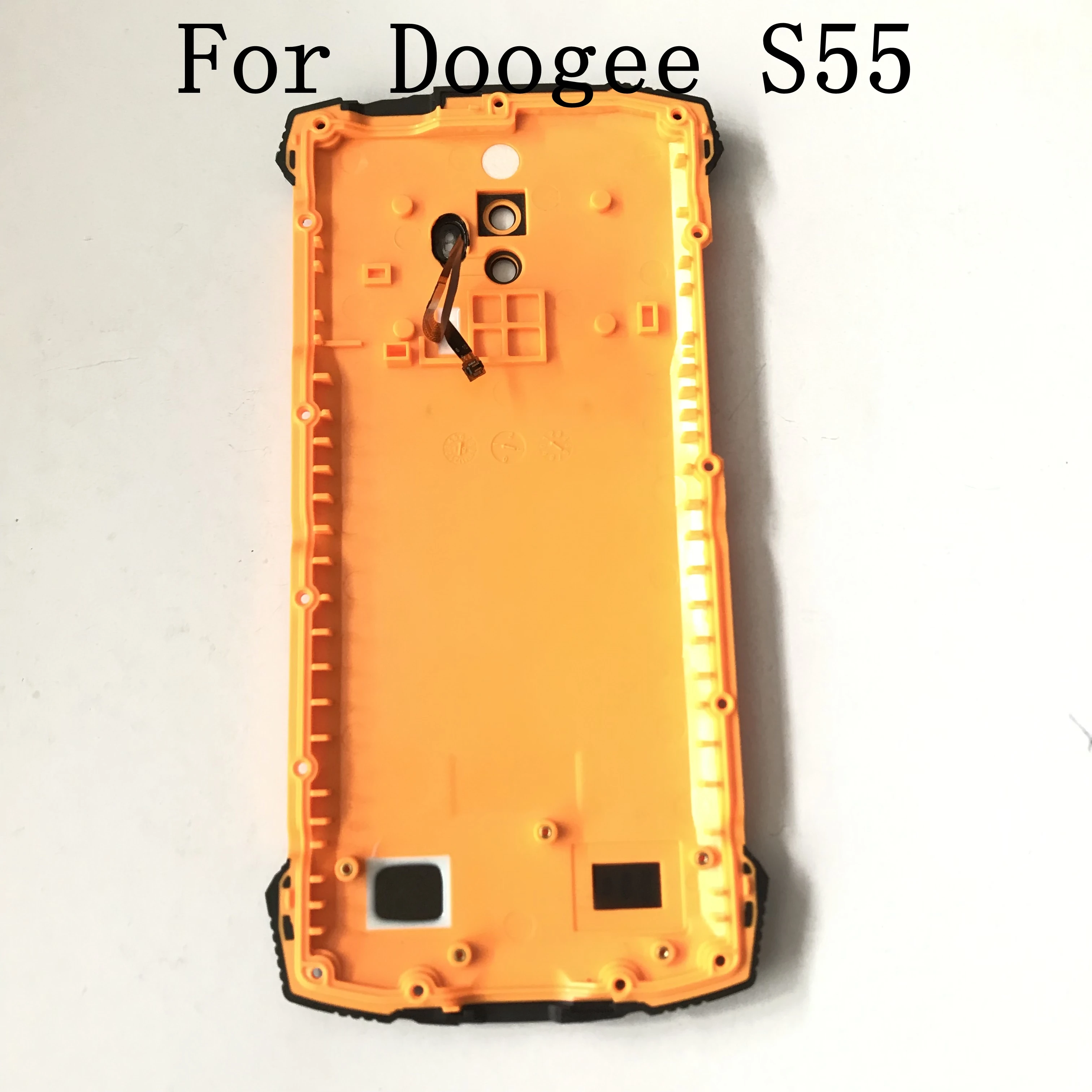 Doogee S55 используется защитный чехол для аккумулятора задняя оболочка+ камера стеклянный объектив для Doogee S55 ремонт починка Замена части