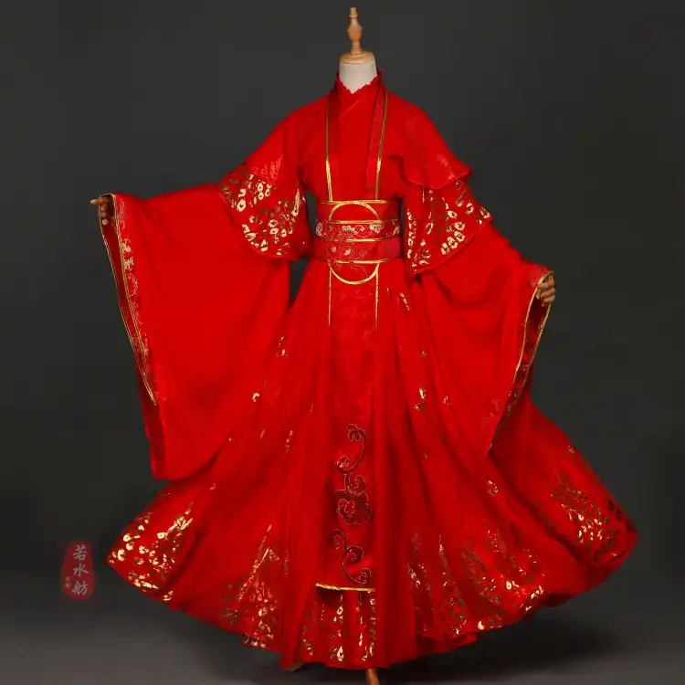 Recien Llegado Anime Tian Guan Ci Fu Xie Lian Cosplay Disfraz Rojo Vestido De Boda Disfraces De Halloween Para Mujeres Aliexpress