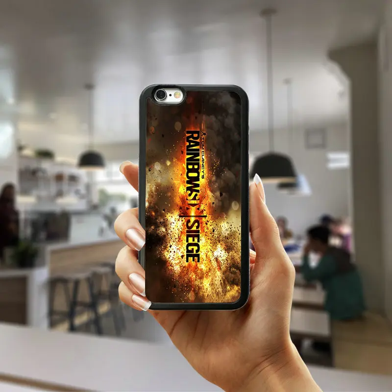 Крутой Радужный Six Siege operation сотовый телефон с логотипом жесткий чехол для iphone 8 7 6 6S Plus X XR XS Max 5s 5 SE 4 4s чехол - Цвет: Picture 11