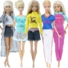 5 Pcs Fashion Daily Wear Casual Outfits Vest Shirt Skirt Pants Dress Dollhouse Accessories Clothes for Barbie Doll ► Photo 3/6