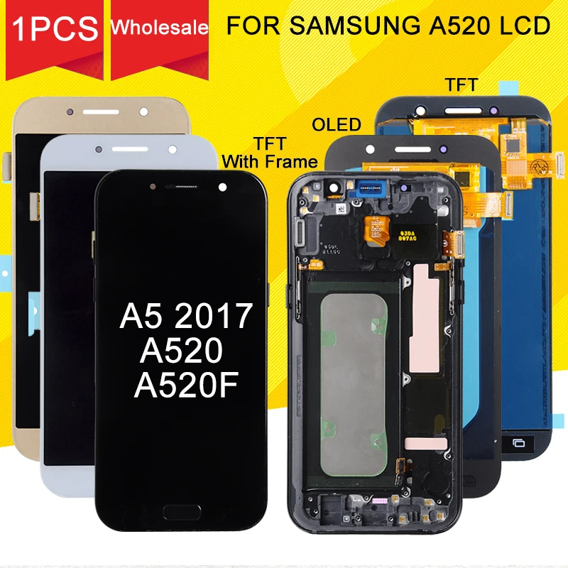 Dinamico продвижение для Samsung Galaxy A5 2017 дисплей A520 Lcd сенсорный экран дигитайзер сборка