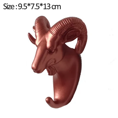 Giraffe-Rose Gold Скандинавские крючки в виде животных американский подвесной крючок держатель вешалки для ключей настенный Декор крепкие бесшовные крючки для украшения дома - Цвет: Giraffe-Rose Gold