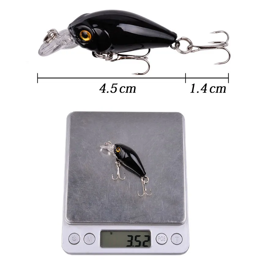 4 5 см 2 г Crankbait рыболовная приманка Кривошип искусственный Жесткий наживка Topwater