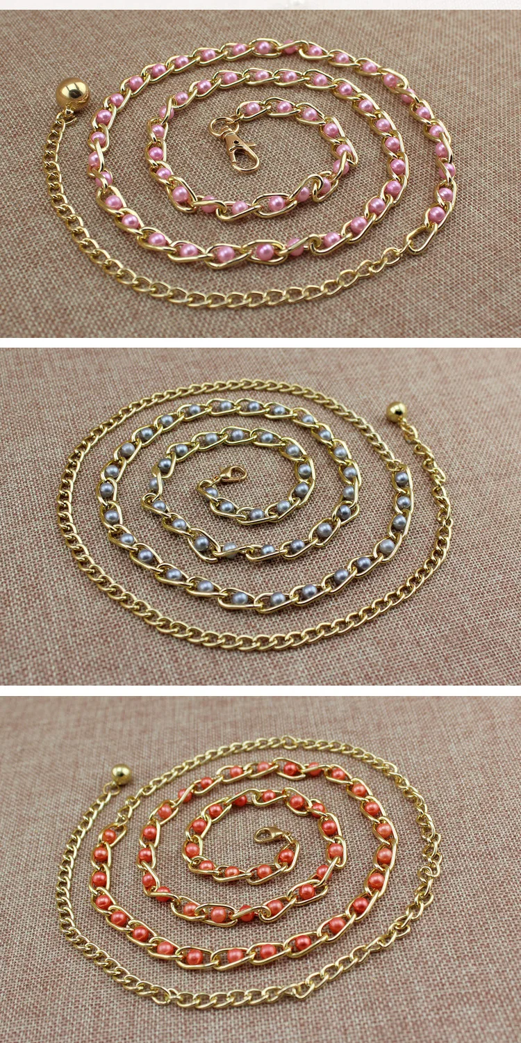 Chaine de Taille Perle Marron | Chaîne Bijoux Chaine de Taille Perle Marron | Chaîne Bijoux