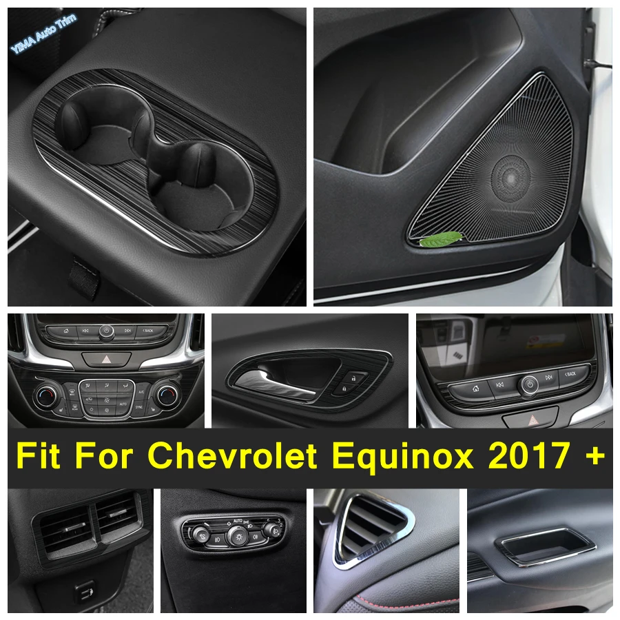

Door Handle Bowl / Storage Box / Stereo Speaker / Multimedia / Air Vent / Window Cover Trim For Chevrolet Equinox 2017 - 2022