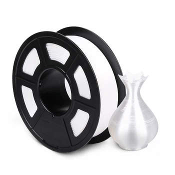 

1.75MM PLA Silk Filament White 1kg 1.75mm 3d Filaments Roll for FDM 3D Printer Colorful Silk Material for DIY Artwork Printing