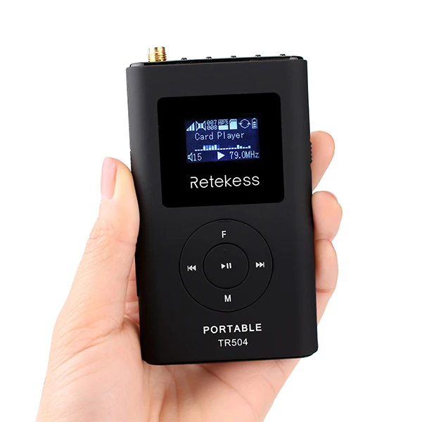 RETEKESS TR504 0,6 Вт беспроводной fm-передатчик ручной MP3 вещание портативное радио для встречи гид системы Открытый Кемпинг