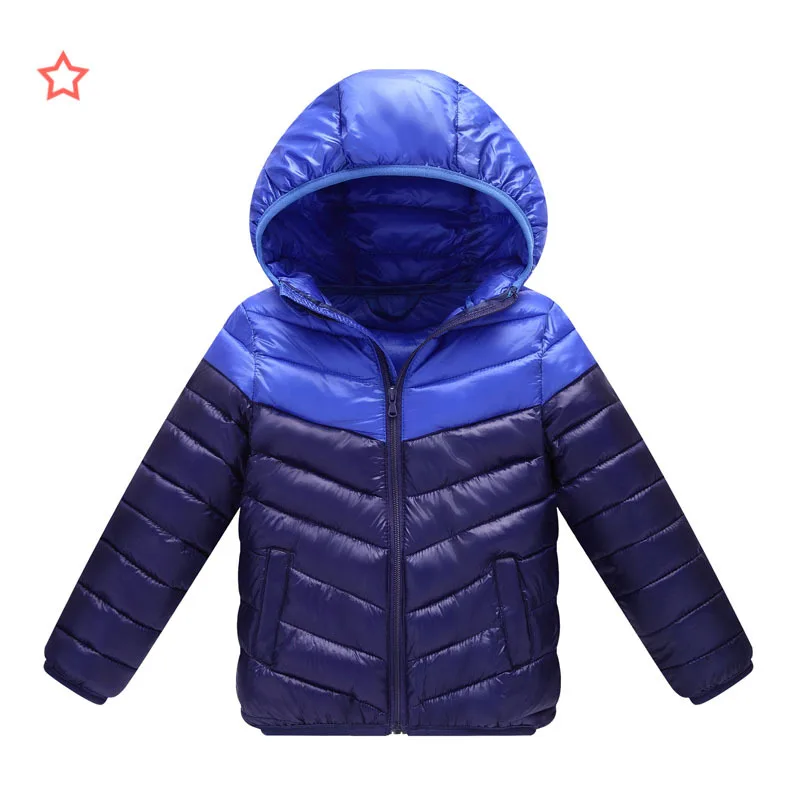 

Korean-style Children Winter New Style down Jacket Cotton-padded Clothes Thin-Men And Women Children Hooded CHILDREN'S Clothing,
