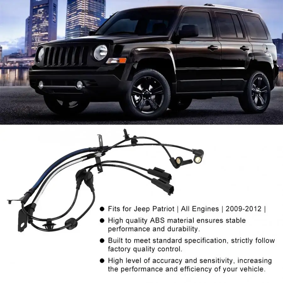 Правый и левый передний ABS Скорость Сенсор подходит для автомобиля Jeep Compass Patriot 05105572AA 05105573AA Скорость ometer датчик одометра