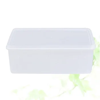 

4.4L Single Layer Plastic Crisper Rectangular Transparent Storage Box Dry Food Storage Container with Lid for Home Kitchen Bar